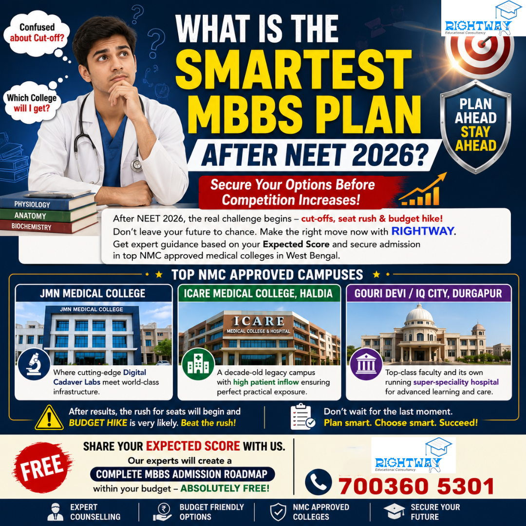 What is the Smartest MBBS Plan After NEET 2026? Top NMC Campuses Guide by Rightway Educational Consultancy